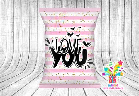 Valentines Day Chip Bag Bundle Bundle · Creative Fabrica