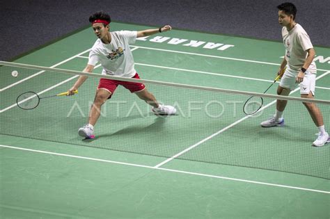 Latihan Jelang Indonesia Open 2024 ANTARA Foto