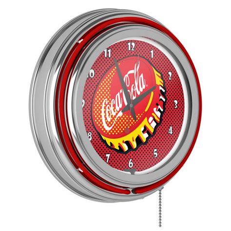 Coca Cola Chrome Double Rung Neon Clock Pop Art Artofit