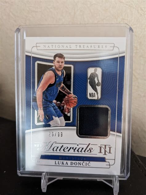 2022 23 Panini National Treasures Luka Doncic NBA Game Used Jersey