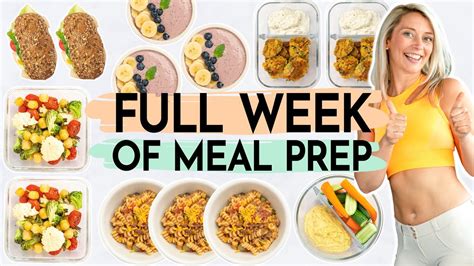 1 WOCHE MEAL PREP Abnehmen Mit Meal Prep Rezepten Wochenplan Zum