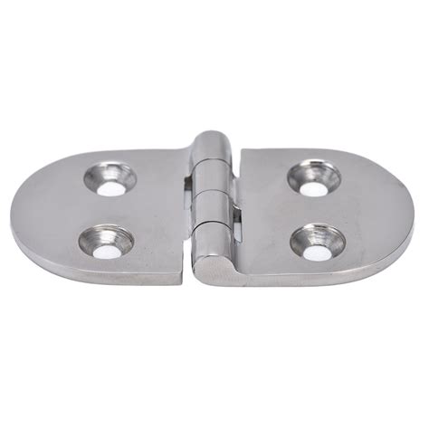 Marine Grade Hinges 316 Stainless Steel 4 Hole Oval Door Hinge For Boat Storage Cabinets