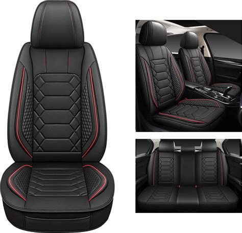 Capitauto Front Car Seat Covers Faux Leather Seat Covers