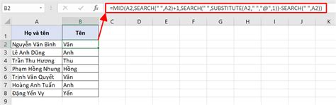 Hướng Dẫn Cách Tách Họ Tên Và Tên đệm Trong Excel