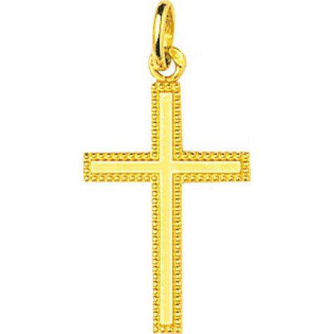 Pendentif Croix Or Jaune K Suisses