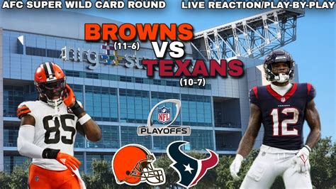 Cleveland Browns Vs Houston Texans LIVE REACTION Play By Play YouTube