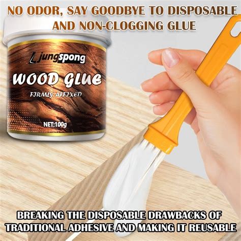 Milky White Wood Glue, Professional Furniture Repair Glue, Waterproof ...