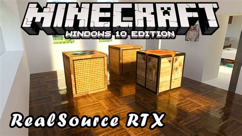 Minecraft Windows Realistic Realsource Rtx Shader Texture Pack