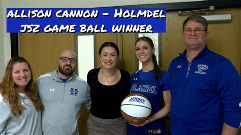 Allison Cannon Holmdel Jsz Game Ball Winner Youtube