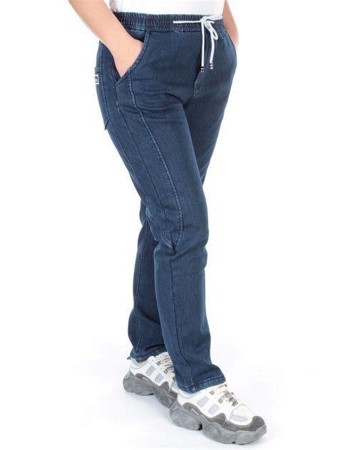 Джинсы-джоггеры зима