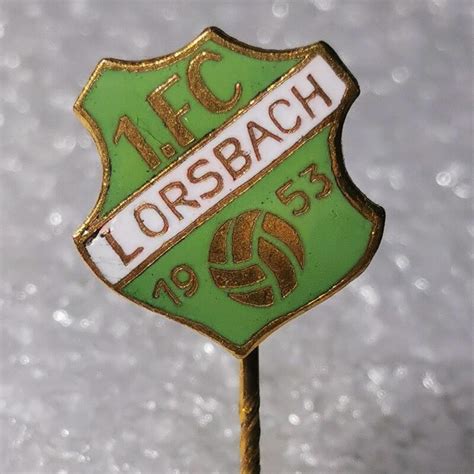 Fussball Anstecknadel 1 FC Lorsbach 1953 FV Hessen Kreis Main T