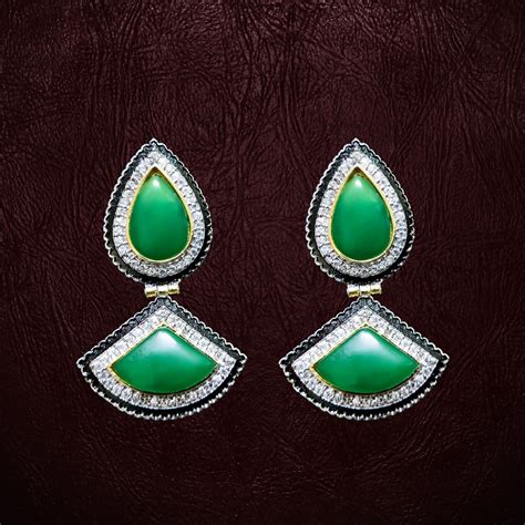 Green Stud Earrings | Winni