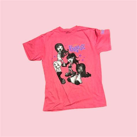 Pink Bratz T Shirt Size Medium Used Hot Pink Depop