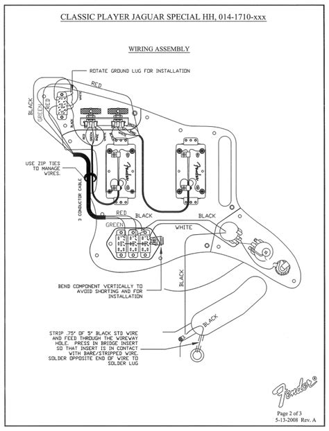 Jaguar Electric Guitar Diagram Sheet Jaguar Electric Guitar