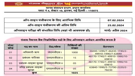 PNB Specialist Officer Recruitment 2024 पजब नशनल बक न सपशलसट