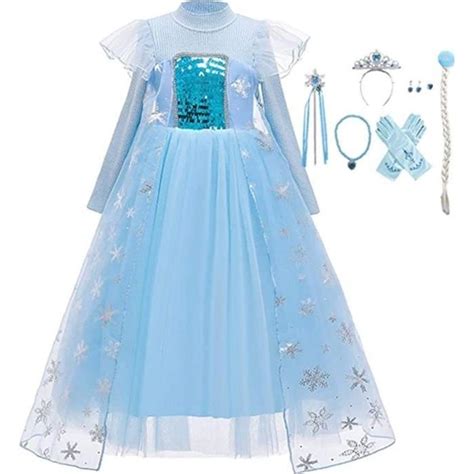 Fille D Guisement Princesse Costume Enfants Elsa Anna Reine Des Neiges