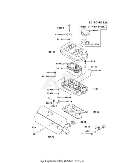 Kawasaki Fd620d Gs18 4 Stroke Engine Fd620d Parts Diagram For Air Filter Muffler