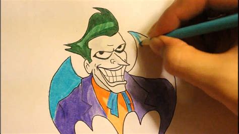 How To Draw Jokerstep By Stepfacearkham Cityfrom The Dark Knighteasy Youtube