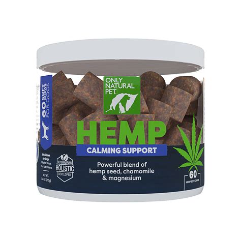 Calming Support Soft Hemp Chews For Dogs Only Natural Pet