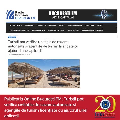 Publicația Online București FM Turiștii pot verifica unitățile de