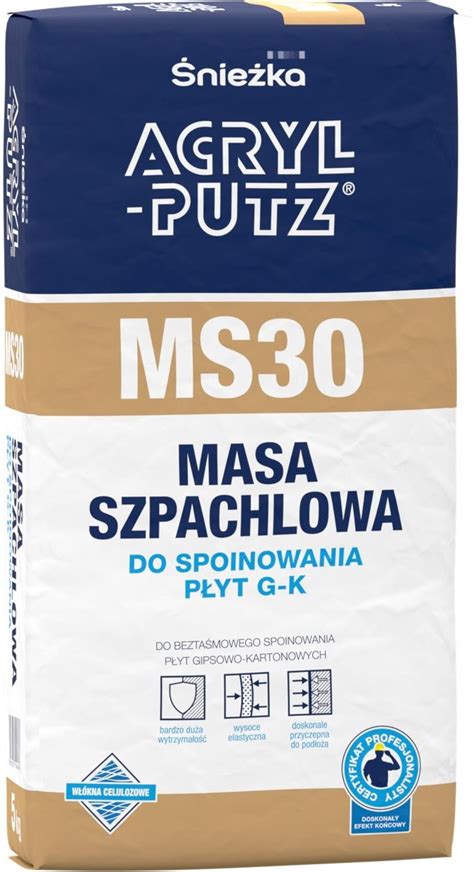 Zaprawa Śnieżka Acryl Putz MS30 masa szpachlowa do spoin 5kg Opinie i