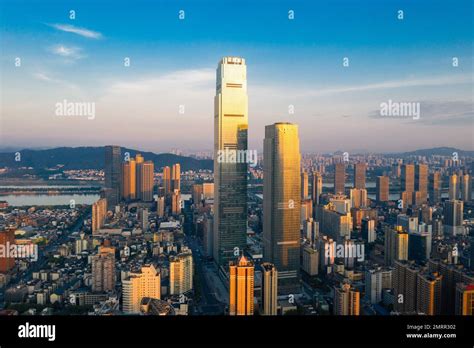 Aerial Changsha Shimao International Financial Center World Financial