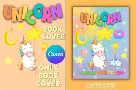 Unicorn Coloring Book (Cover) Graphic by WARD · Creative Fabrica