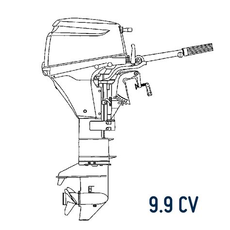 PIECE DETACHEE MOTEUR SAIL 9 9 CV