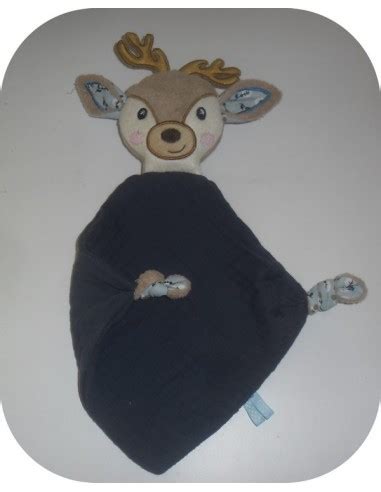 Motif De Broderie T Te Doudou Cerf Faon Ou Biche Broder Tout Dans Le