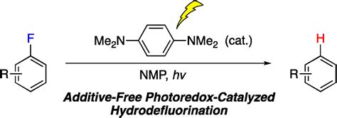 Metalfree Photoredoxcatalyzed Hydrodefluorination Of Fluoroarenes