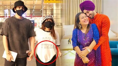 Pregnant Neha Kakkar Flaunts Baby Bump At The Airport Neha Kakkars