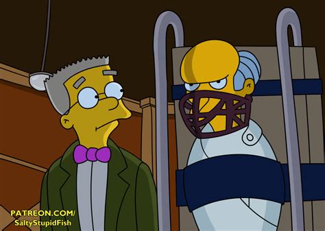 Smithers and Mr. Burns by SaltyStupidFish on DeviantArt