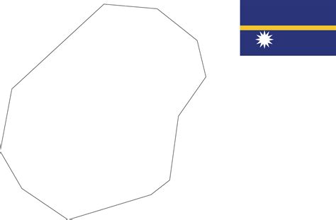 map and flag of Nauru 10198982 Vector Art at Vecteezy