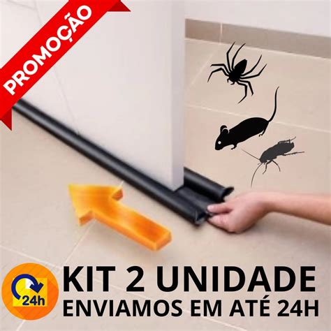 KIT 2 PROTETOR ROLINHO VEDA PORTA TODOS OS TAMANHOS CONTRA INSETOS