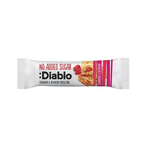 Baton Fara Zahar Cu Muesli Zmeura Si Merisoare 30g Diablo Dr Max