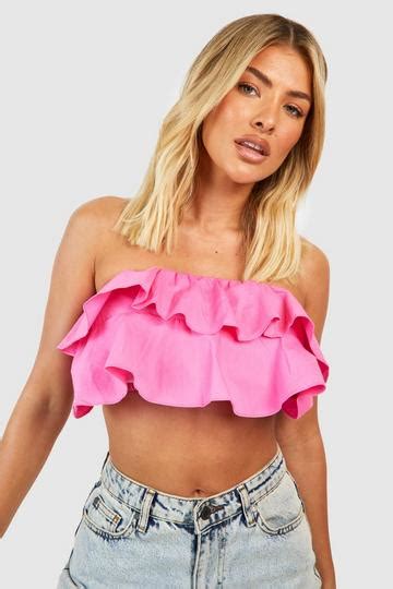 Pink Bralettes Boohoo Uk