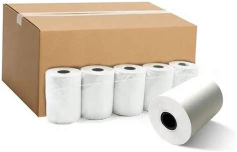 Plain White 3 Thermal Paper Roll 50 Mtr55 Gsm At Rs 50roll In Coimbatore Id 24730818455