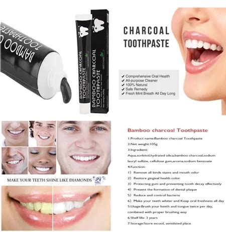 100 Natural Bamboo Charcoal Oral Care Teeth Whitening Toothpaste 105g