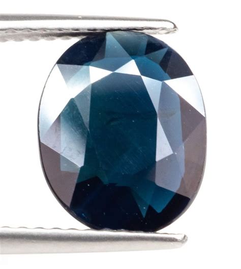 No Reserve Deep Dark Blue Sapphire Ct Catawiki