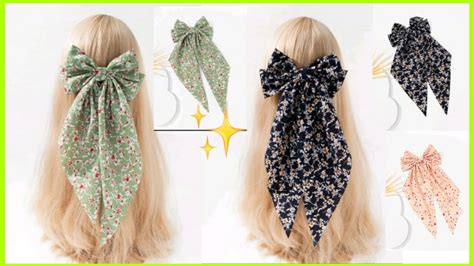 Easy Bow Diy Scrunchies Cómo Hacer Scrunchies O Coleteros Con Lazo Tutorial De Costura Fácil