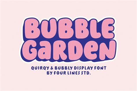 Bubble Garden - Playful Bubble Font