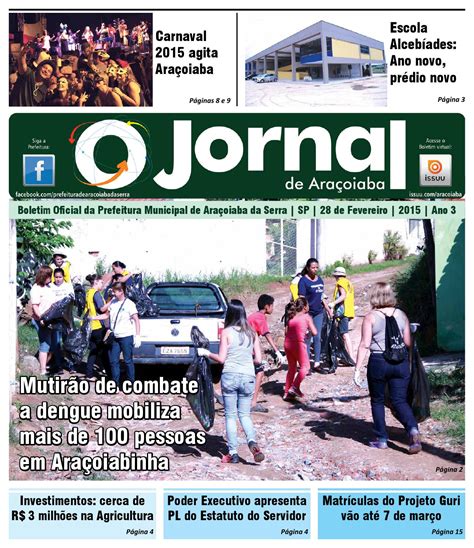 Boletim Oficial Da Prefeitura De Araçoiaba Da Serra Nº 21 By O Jornal