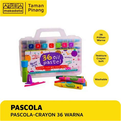 Jual CRAYON OIL PASTEL PASCOLA ISI 36 WARNA 1 PCS Shopee Indonesia