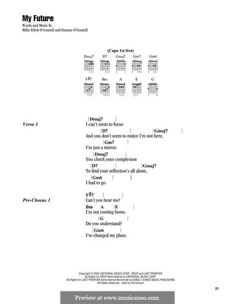 My Future Billie Eilish By F O Connell Sheet Music On Musicaneo