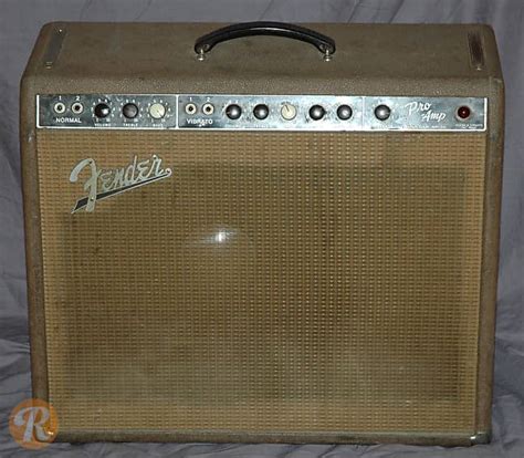 Fender Pro 6g5 A Brownface 40 Watt 1x15 Guitar Combo 1961 Reverb