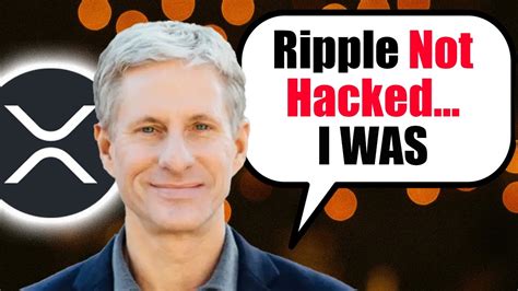 Just In Ripple Xrp Was Not Hacked But The Co Founder Was