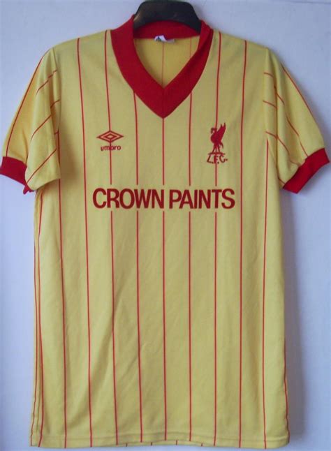 Liverpool Away Football Shirt 1982 1984 Sponsored By Crown Paints