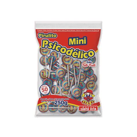 Pirulito Mini Psicodélico De 250g Colorido em Promoção na Americanas