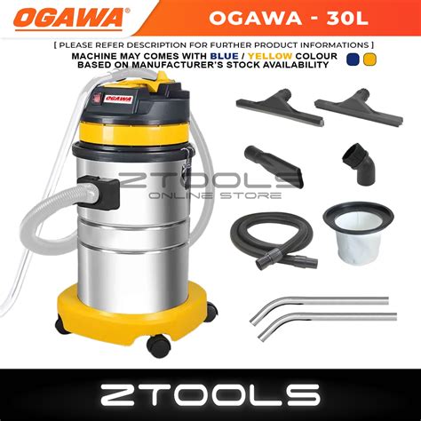 Ogawa 30l Industrial Vacuum Cleaner Bf575 Wet And Dry Stainless Steel