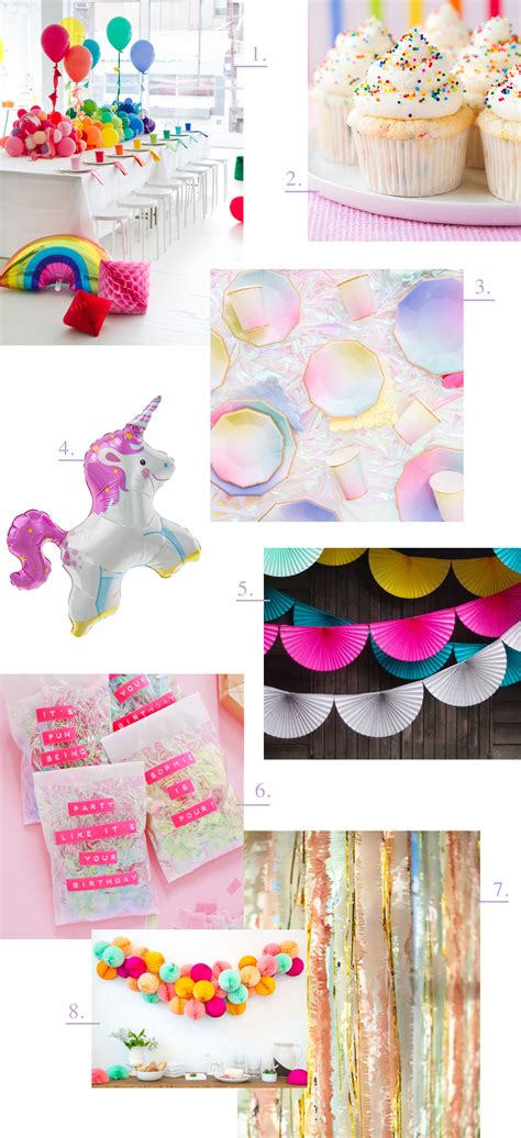 A Rainbow Unicorn Birthday Party